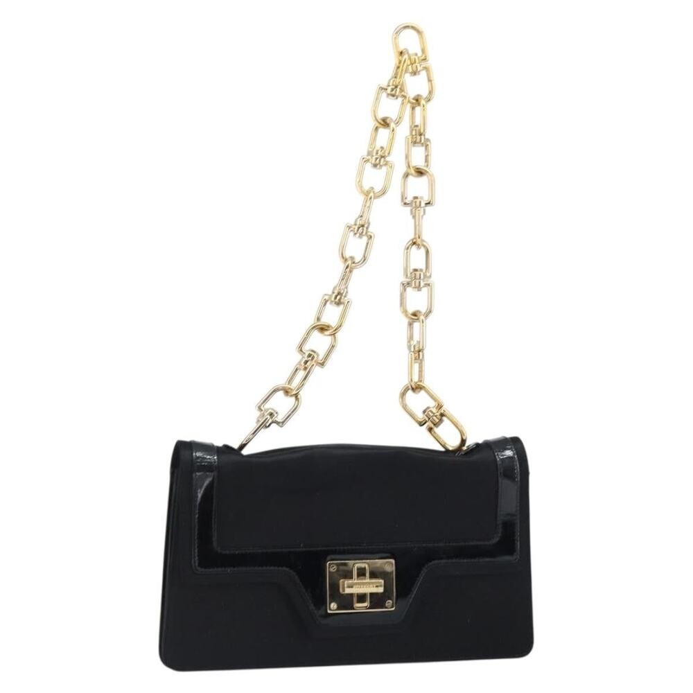 Givenchy Satin Chain Shoulder Bag Black